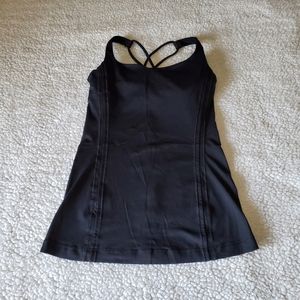 Lululemon Black Strappy Top Size 2